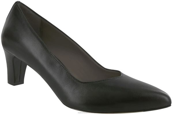 juhlakengät SAS Shoes Francessa teräväkärkinen pumppu musta naiset XTJ24Z339