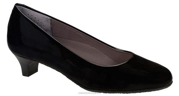 juhlakengät SAS Shoes elaine kitten heel musta patentti naiset XTJ24Z343