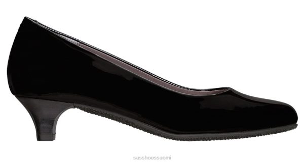 juhlakengät SAS Shoes elaine kitten heel musta patentti naiset XTJ24Z343