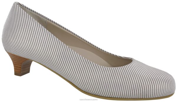 juhlakengät SAS Shoes elaine kitten heel taupe raita naiset XTJ24Z371