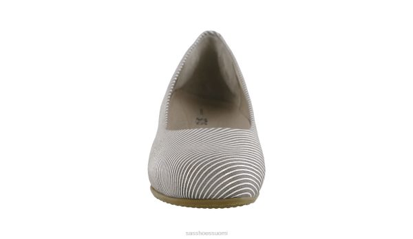 juhlakengät SAS Shoes elaine kitten heel taupe raita naiset XTJ24Z371