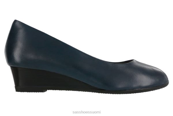 juhlakengät SAS Shoes scarlett peep toe wedge laivasto naiset XTJ24Z373