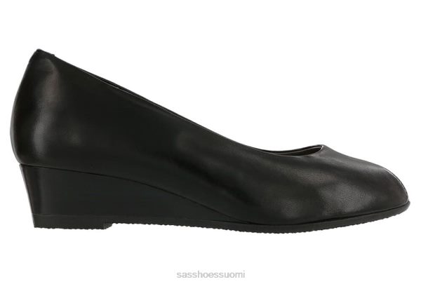 juhlakengät SAS Shoes scarlett peep toe wedge musta naiset XTJ24Z345