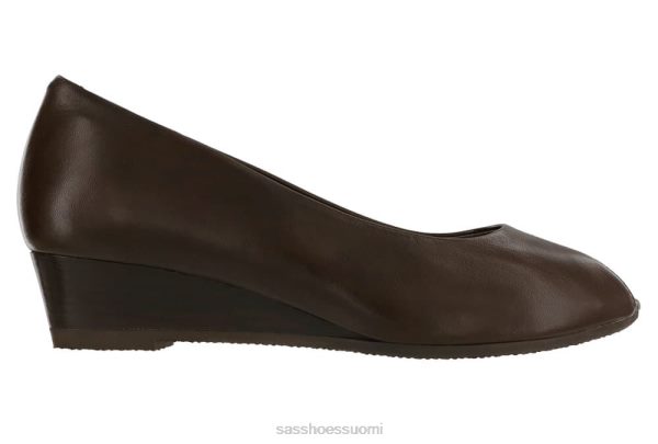 juhlakengät SAS Shoes scarlett peep toe wedge ruskea naiset XTJ24Z374