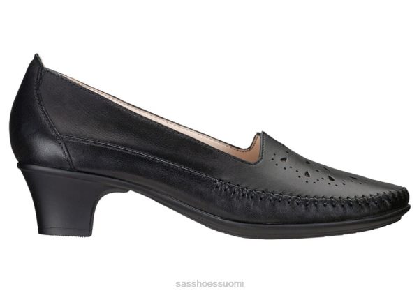 juhlakengät SAS Shoes sonyo slip on kantapää alfa musta naiset XTJ24Z355