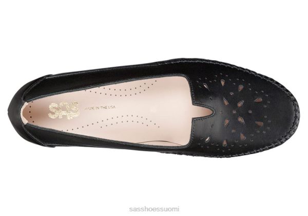 juhlakengät SAS Shoes sonyo slip on kantapää alfa musta naiset XTJ24Z355