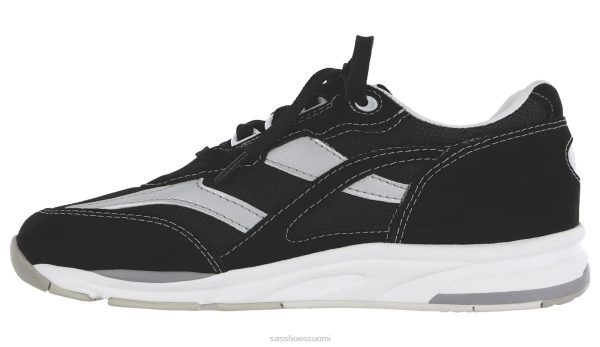 lenkkarit | SAS Shoes tour mesh nauhalliset tennarit musta/hopea naiset XTJ24Z296