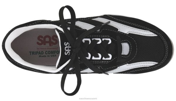 lenkkarit | SAS Shoes tour mesh nauhalliset tennarit musta/hopea naiset XTJ24Z296