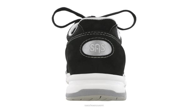 lenkkarit | SAS Shoes tour mesh nauhalliset tennarit musta/hopea naiset XTJ24Z296