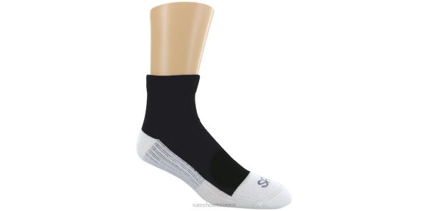 Lisätarvikkeet SAS Shoes diabeettinen qtr crew socksarge musta naiset XTJ24Z473