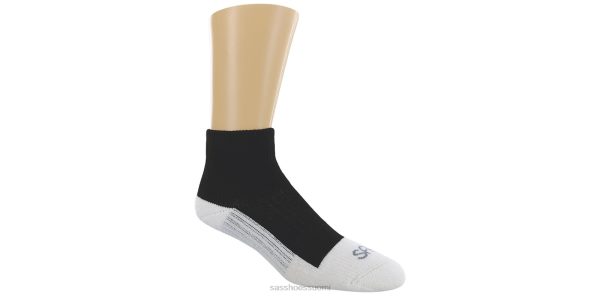 Lisätarvikkeet SAS Shoes diabeettiset qtr crew -sukat musta naiset XTJ24Z474