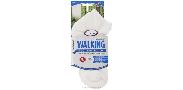 Lisätarvikkeet SAS Shoes thorlo walk micro mini socksarge valkoinen naiset XTJ24Z504