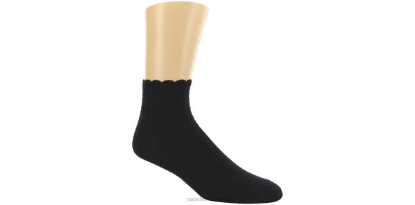 Lisätarvikkeet SAS Shoes virkatut verkkosukat musta naiset XTJ24Z496