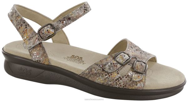 sandaalit | SAS Shoes Duo Quarter Strap sandaali multisnake taupe naiset XTJ24Z89