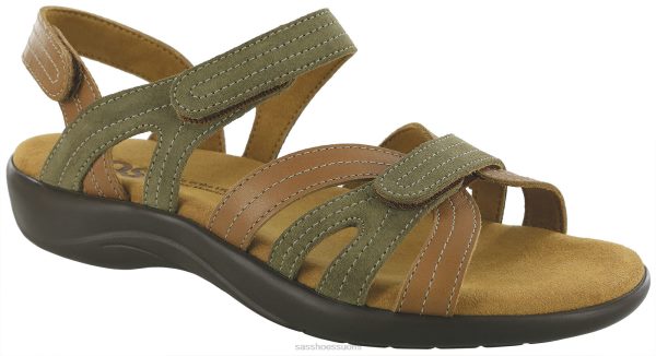 sandaalit | SAS Shoes Pier kantapäähihna sandaali aavikkosalvia naiset XTJ24Z59