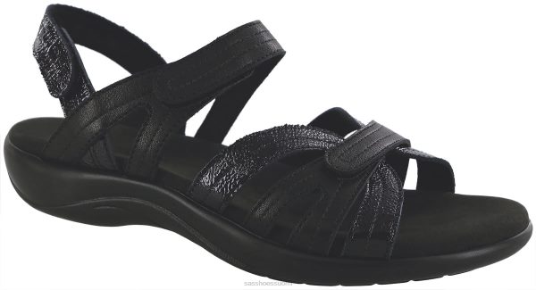 sandaalit | SAS Shoes Pier kantapäähihna sandaali mustaa hiekkaa naiset XTJ24Z61
