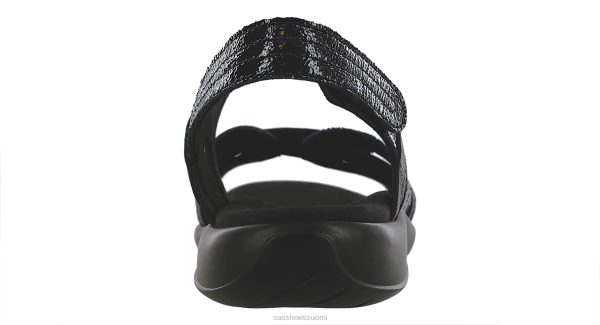 sandaalit | SAS Shoes Pier kantapäähihna sandaali mustaa hiekkaa naiset XTJ24Z61
