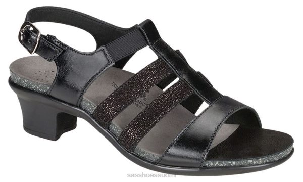 sandaalit | SAS Shoes allegro kantapäähihna sandaali musta naiset XTJ24Z121