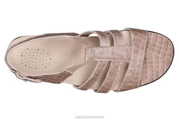 sandaalit | SAS Shoes allegro kantapäähihna sandaali taupe krokotiili naiset XTJ24Z120