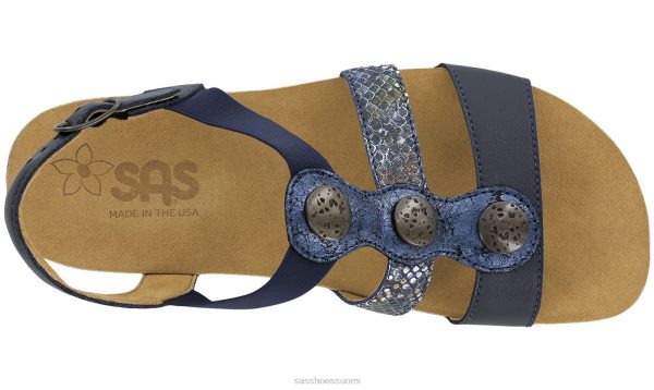 sandaalit | SAS Shoes apila t-ranneke sandaali laivasto multi naiset XTJ24Z159
