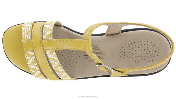 sandaalit | SAS Shoes capri t-ranneke sandaali keltainen/chevron naiset XTJ24Z148