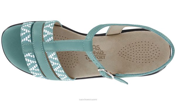 sandaalit | SAS Shoes capri t-ranneke sandaali turkoosi/chevron naiset XTJ24Z147