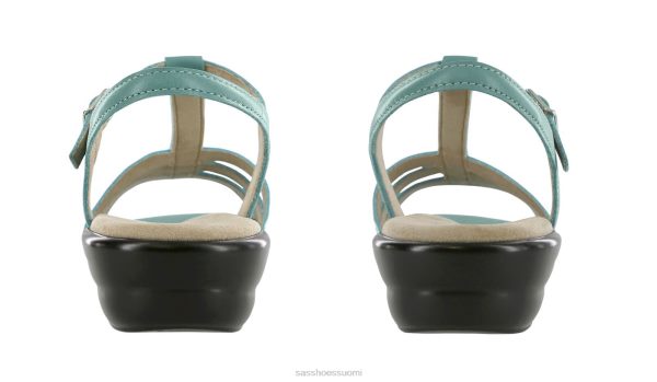 sandaalit | SAS Shoes capri t-ranneke sandaali turkoosi/chevron naiset XTJ24Z147