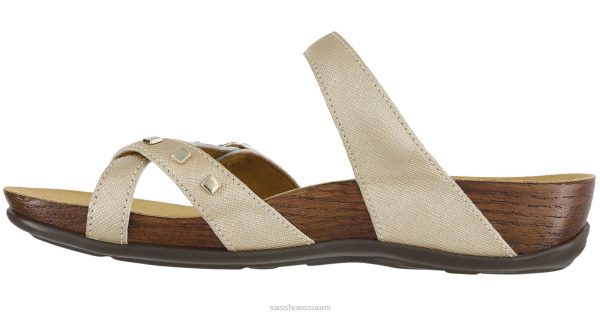 sandaalit | SAS Shoes jet toe loop liuku sandaali metallinen kulta naiset XTJ24Z134