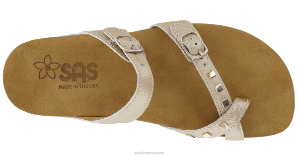 sandaalit | SAS Shoes jet toe loop liuku sandaali metallinen kulta naiset XTJ24Z134