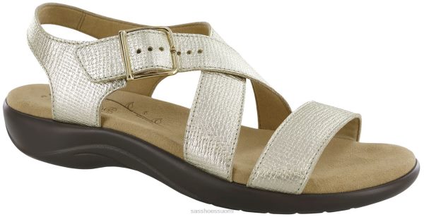 sandaalit | SAS Shoes laguna cross strap sandaali kultainen pellava naiset XTJ24Z170