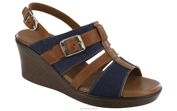 sandaalit | SAS Shoes layla t-hihna kiila sandaali sininen farkku naiset XTJ24Z160