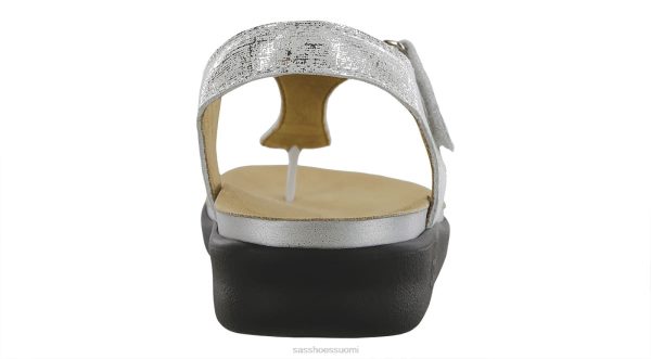 sandaalit | SAS Shoes marina t-ranneke sandaali kiiltävää hopeaa naiset XTJ24Z144