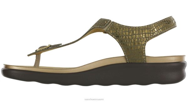 sandaalit | SAS Shoes marina t-ranneke sandaali oliivi kultaa naiset XTJ24Z142