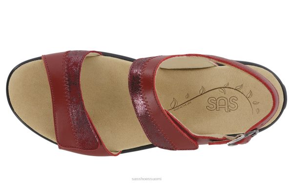 sandaalit | SAS Shoes nudu kantapäähihna sandaali rubiini / cabernet naiset XTJ24Z100