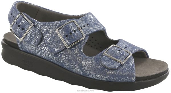 sandaalit | SAS Shoes rento kantaremmi sandaali hopeansininen naiset XTJ24Z118