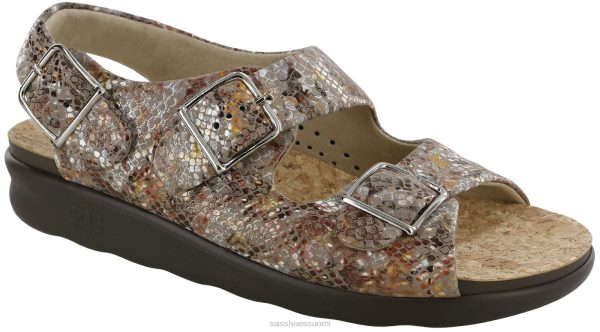 sandaalit | SAS Shoes rento kantaremmi sandaali multisnake taupe naiset XTJ24Z117