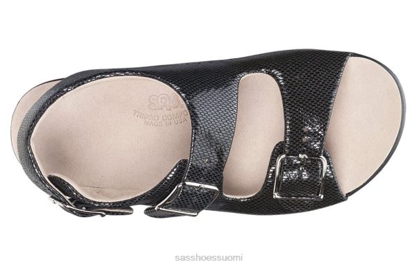 sandaalit | SAS Shoes rento kantaremmi sandaali musta käärme naiset XTJ24Z114