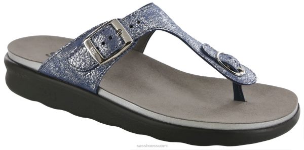 sandaalit | SAS Shoes sanibel t-strap slide sandaalit hopeansininen naiset XTJ24Z33