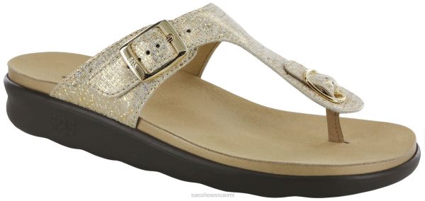 sandaalit | SAS Shoes sanibel t-strap slide sandaalit kiiltävää kultaa naiset XTJ24Z31