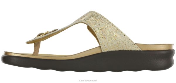 sandaalit | SAS Shoes sanibel t-strap slide sandaalit kiiltävää kultaa naiset XTJ24Z31