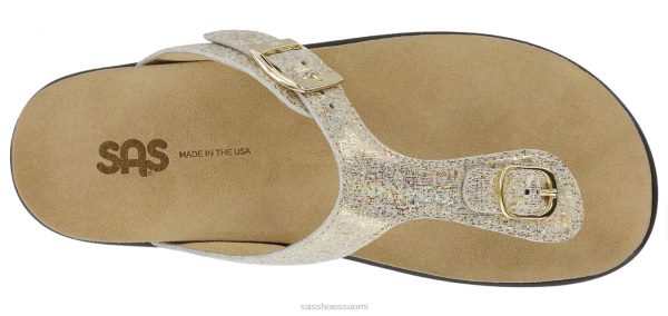 sandaalit | SAS Shoes sanibel t-strap slide sandaalit kiiltävää kultaa naiset XTJ24Z31