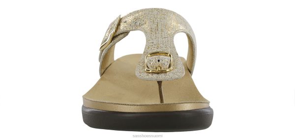 sandaalit | SAS Shoes sanibel t-strap slide sandaalit kiiltävää kultaa naiset XTJ24Z31