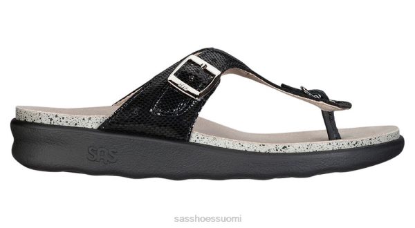 sandaalit | SAS Shoes sanibel t-strap slide sandaalit musta käärme naiset XTJ24Z30