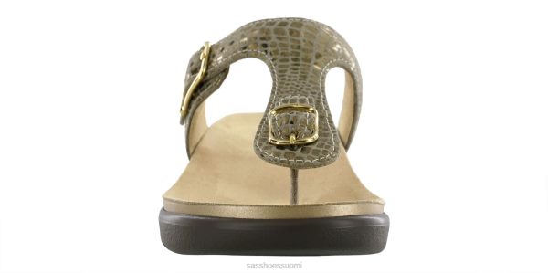 sandaalit | SAS Shoes sanibel t-strap slide sandaalit oliivi kultaa naiset XTJ24Z35