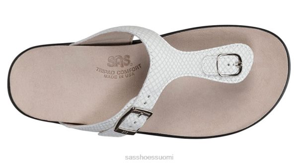 sandaalit | SAS Shoes sanibel t-strap slide sandaalit valkoinen käärme naiset XTJ24Z37