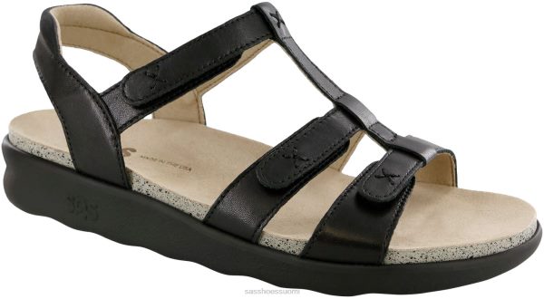 sandaalit | SAS Shoes sorrenton t-hihna sandaalit musta naiset XTJ24Z156