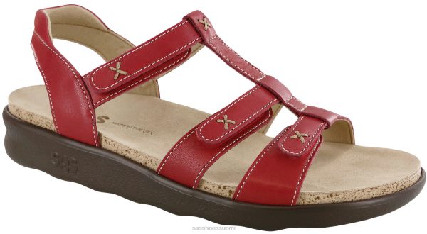 sandaalit | SAS Shoes sorrenton t-hihna sandaalit punainen naiset XTJ24Z155