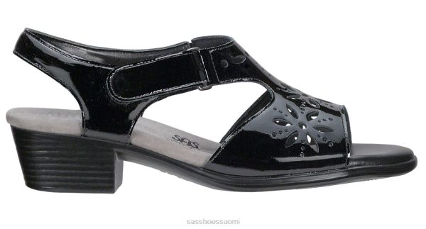 sandaalit | SAS Shoes sunburst kantapäähihna sandaali musta patentti naiset XTJ24Z106