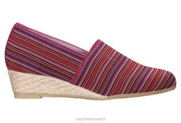 loafer | SAS Shoes becky wedge slip päällä punainen naiset XTJ24Z398