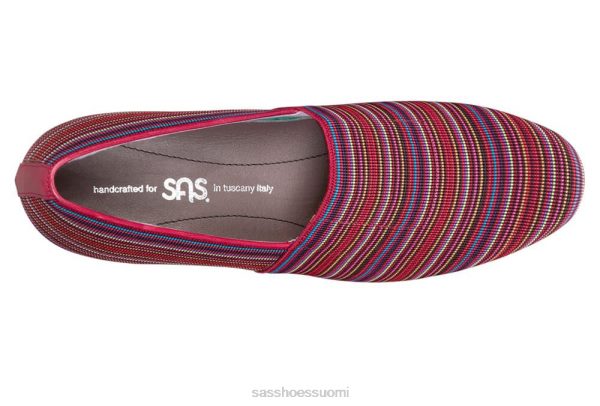 loafer | SAS Shoes becky wedge slip päällä punainen naiset XTJ24Z398
